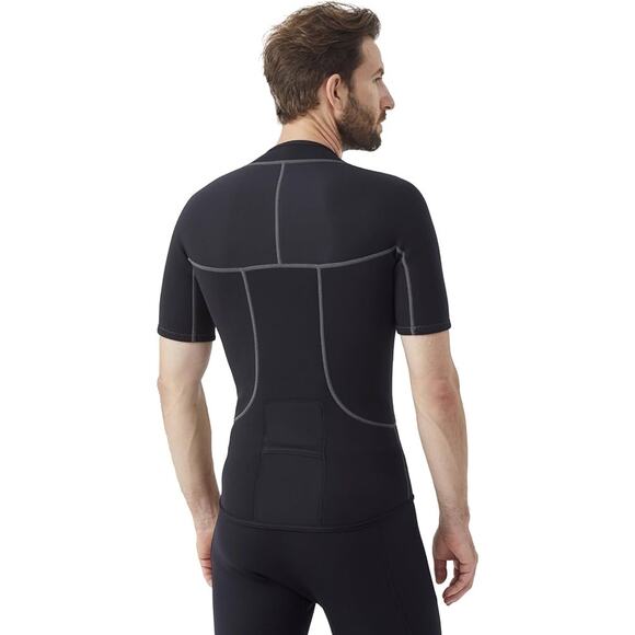 New Hevto Men Wetsuit Top Medium - Picture 3 of 8